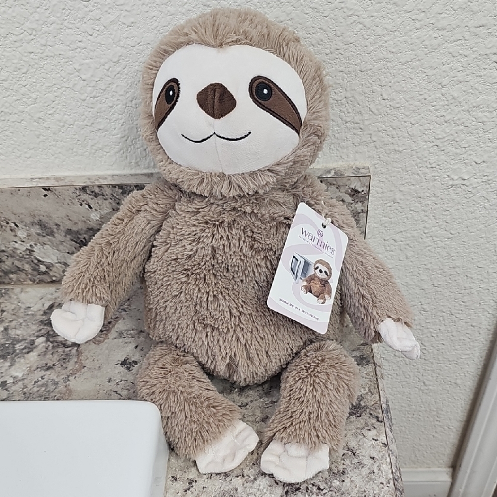 Warmies Brown Sloth Plush Toy